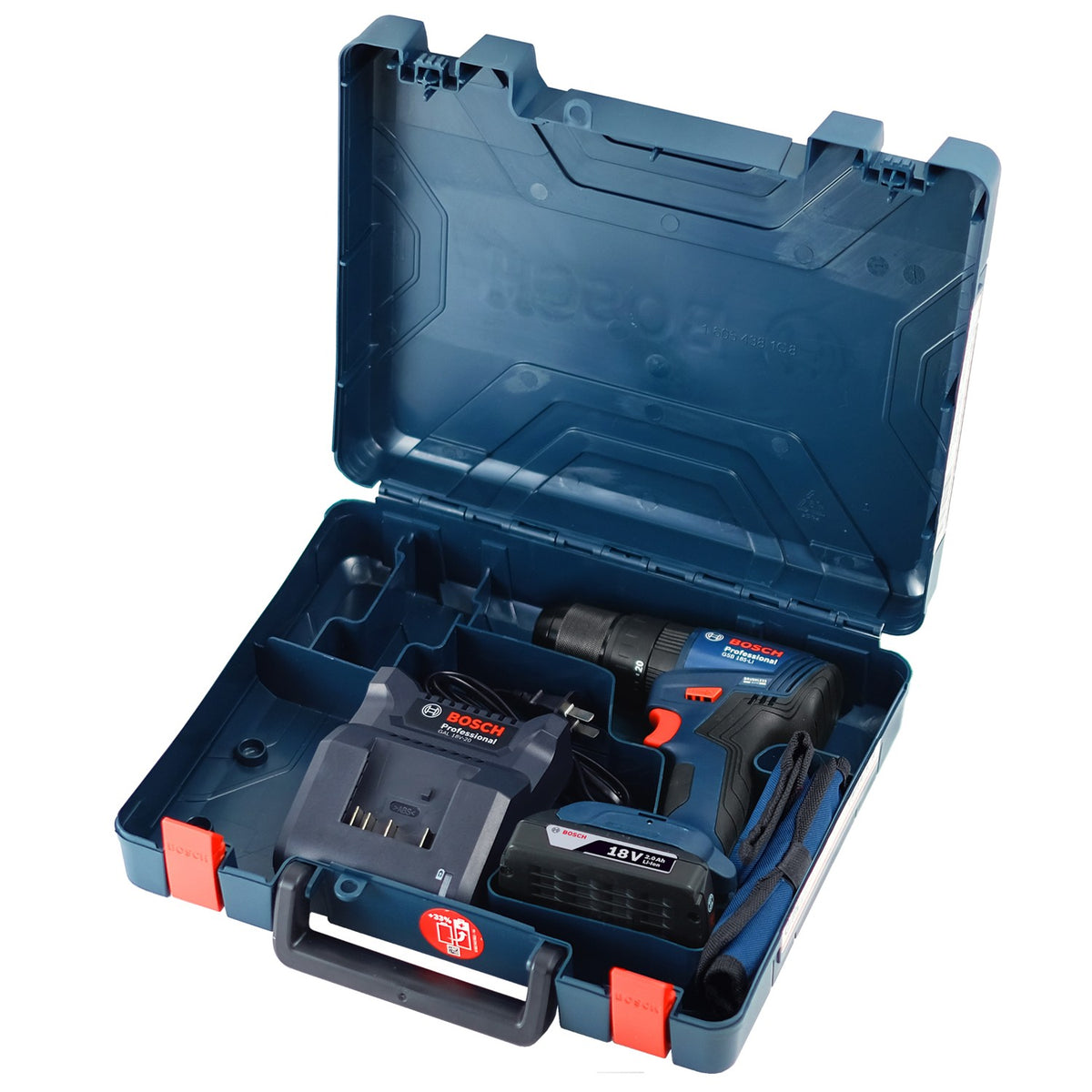 Rotomartillo de 1/2" 18V brushless (GSB 185-LI) + Accesorios Bosch 06019K31G4