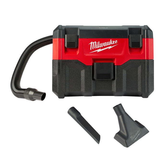 Aspiradora Milwaukee M18 2 Galones Húmedo/Seco 0880-20 + Batería FORGE 8.0Ah + Cargador 48591881-P2