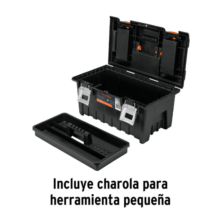 Caja para Herramienta de 19" con Compartimentos y Broches Metálicos Truper 11811 | CHA-19S
