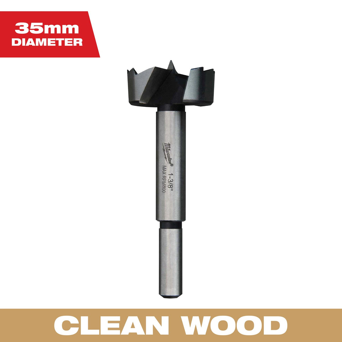 Broca Forstner para Madera 35 MM Milwaukee 48-14-1376