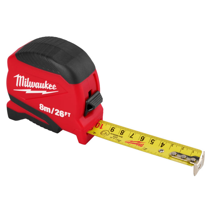 Flexómetro Compacto 8M/26' Milwaukee 48-22-1726