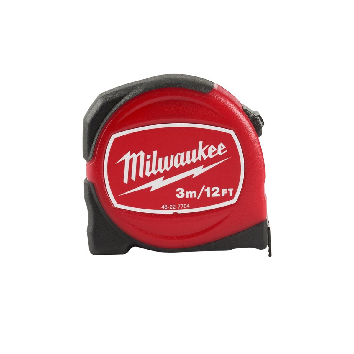 Flexómetro de Contratista de 3.5M / 12' Milwaukee 48-22-7704
