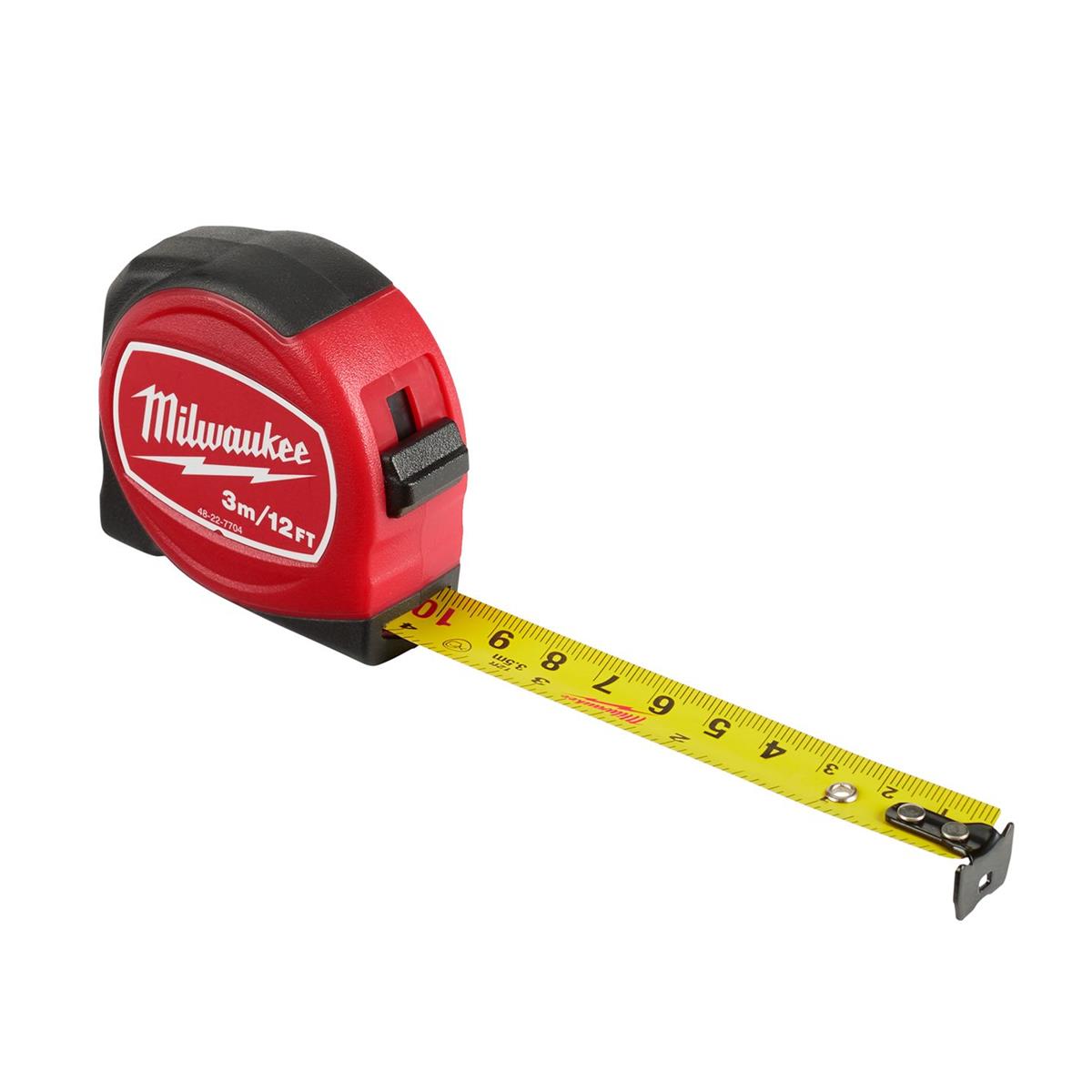 Flexómetro de Contratista de 3.5M / 12' Milwaukee 48-22-7704