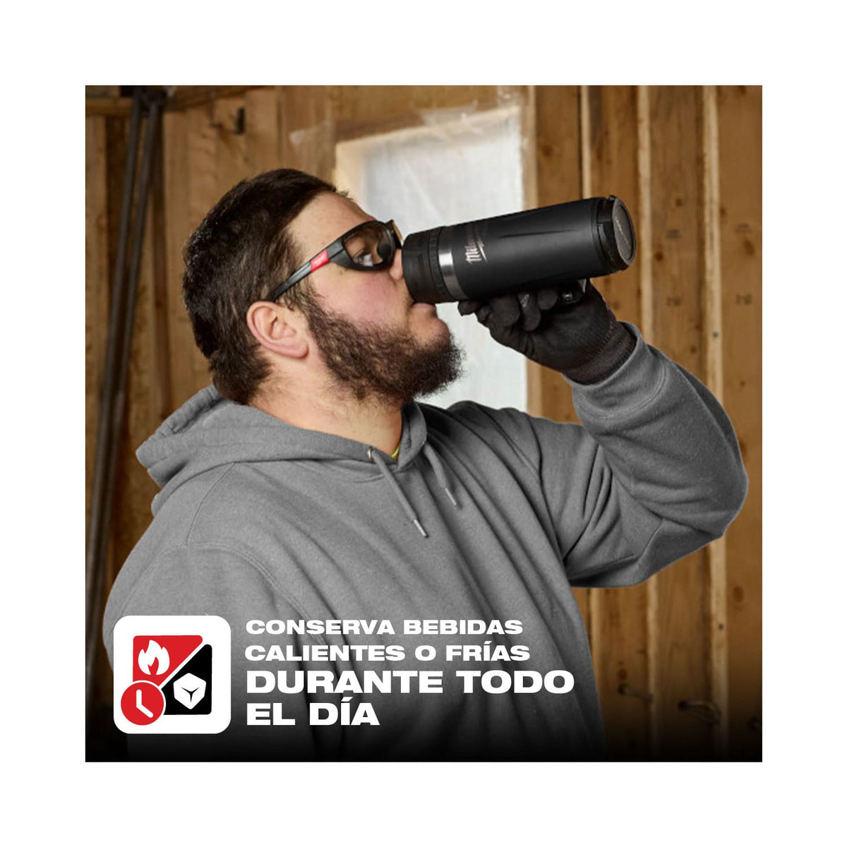 Tazón Termo 530ML Negro Packout Milwaukee 48-22-8394B