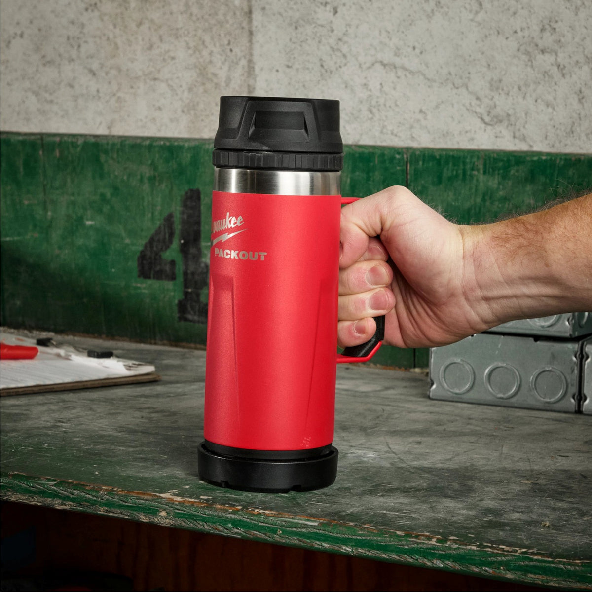 Tazón Termo 530ML Rojo Packout Milwaukee 48-22-8394R