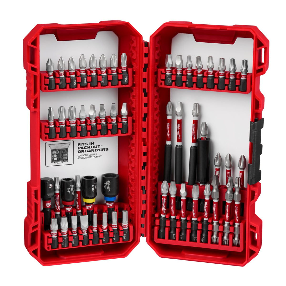 Juego de Puntas de Impacto (54 Piezas) SHOCKWAVE™ Milwaukee 48-32-4010