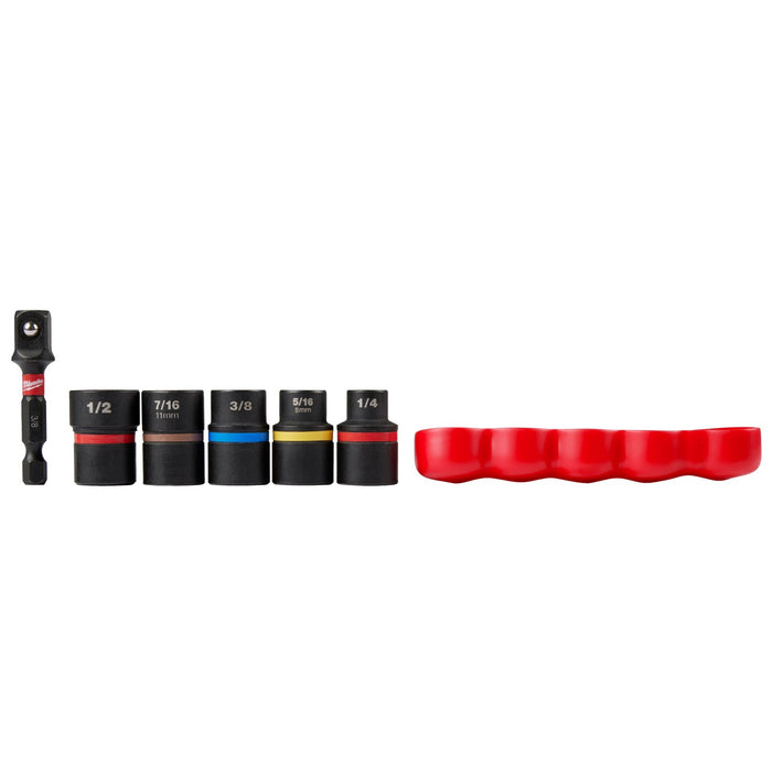 Juego de Dados Extractores de 6 Piezas SHOCKWAVE Milwaukee 48-32-8000