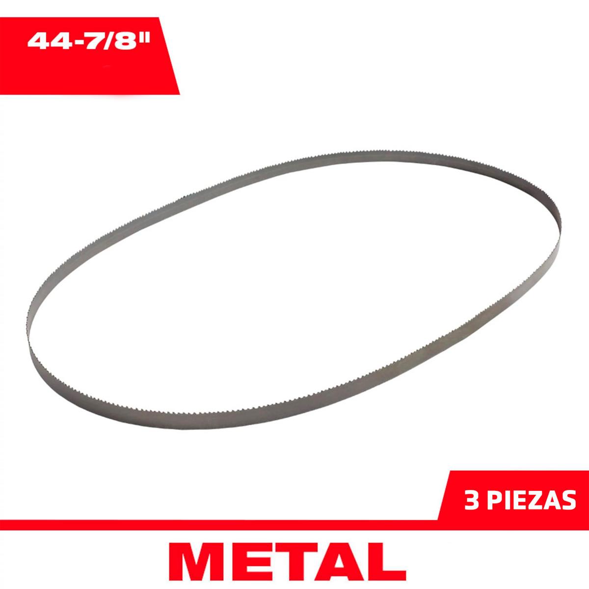 Paquete de 3 Hoja sierra de Banda de 44-7/8" 18TPI M18 Milwaukee 48-39-0521