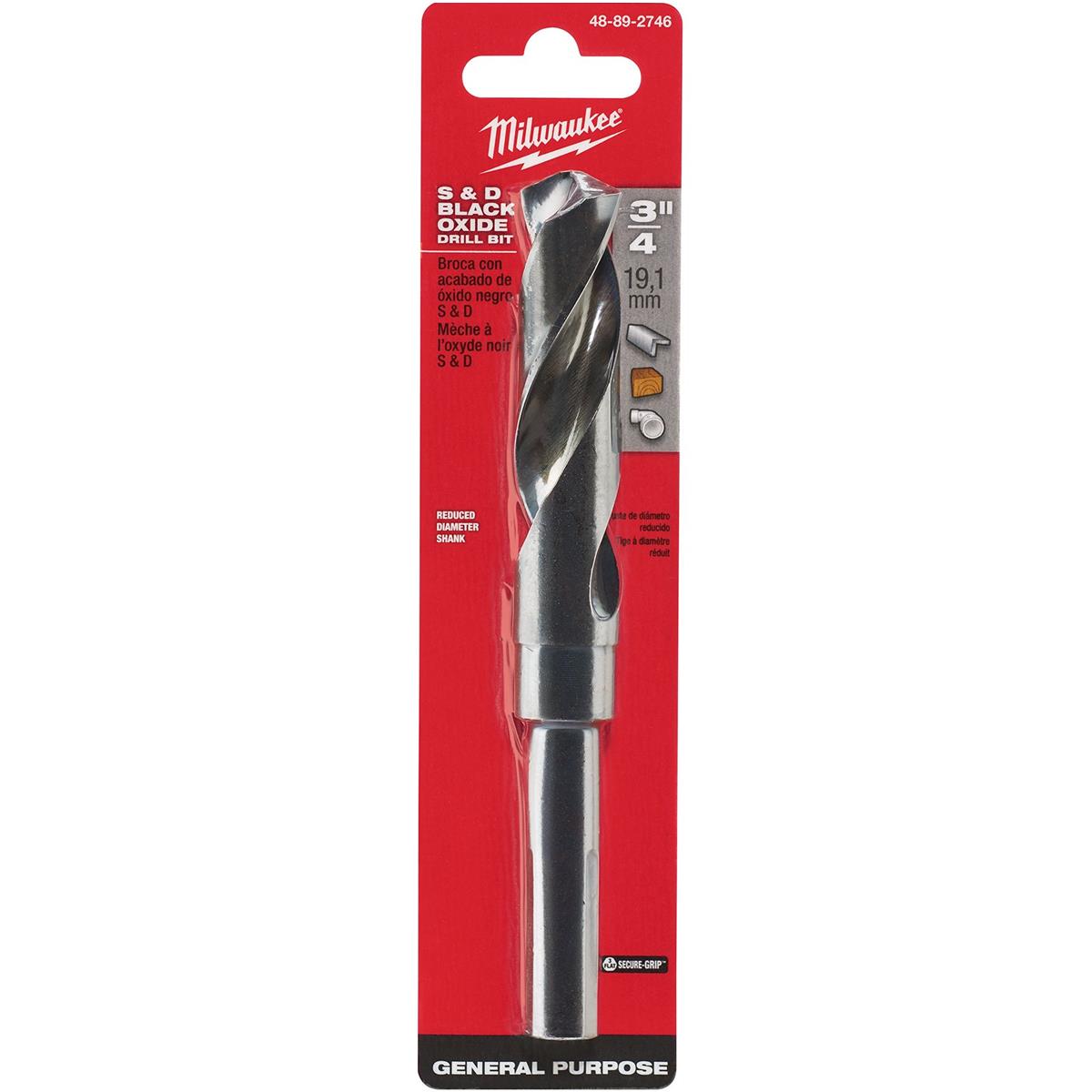 Broca de Óxido Negro S&D de 3/4" Milwaukee 48-89-2746