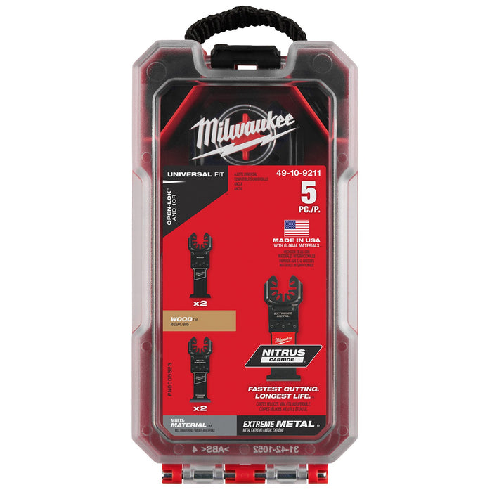 Juego 5 Cuchillas Multiherramienta Milwaukee OPEN-LOK™ 49-10-9211