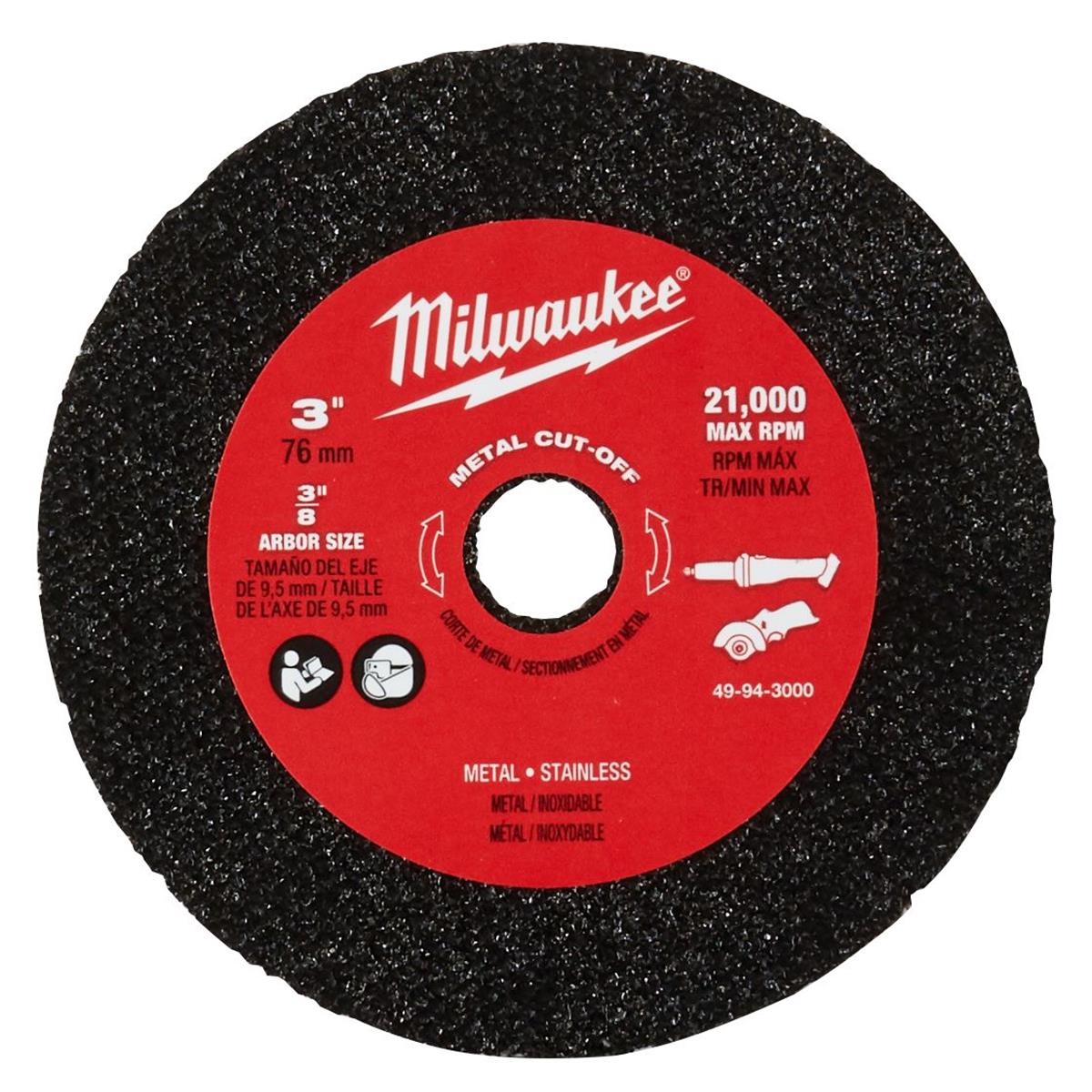 Disco Abrasivo Multimaterial de 3" (3 Piezas) Milwaukee 49-94-3000
