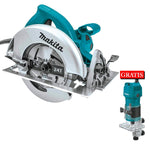 Sierra Circular de 7¼" 1,800W + Rebajadora para Madera Makita 5007NK-P1