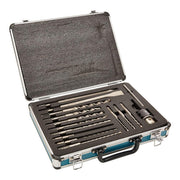 Maletí­n de Cinceles y Brocas SDS Plus más Broquero Juego de 14 piezas Makita D-71205