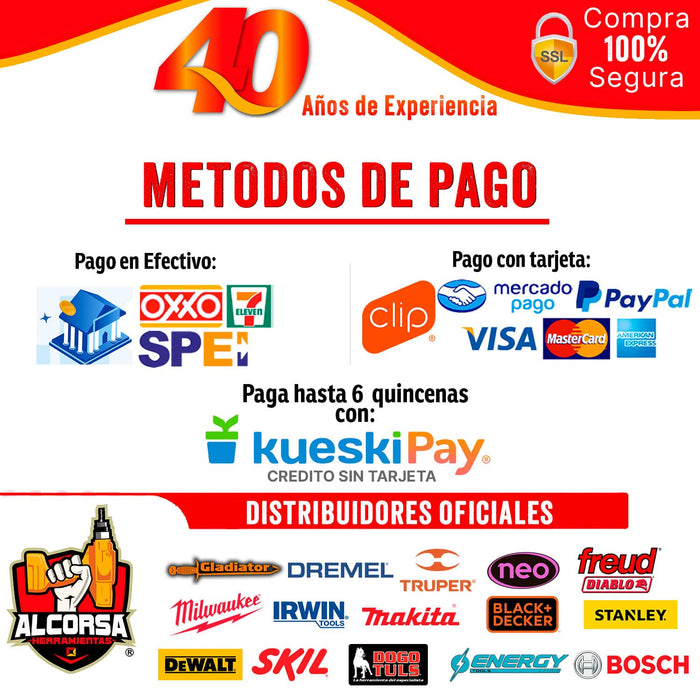 Broquero de 1/2" Con Adaptador SDS-Plus Makita 194041-7