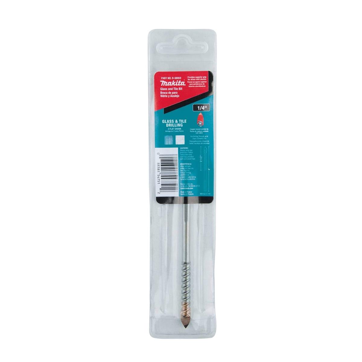 Broca de 1/4" x 4" punta carburo Makita B-68959