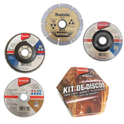 Kit de 4 Discos para Esmeriladora de 4 1/2" Makita B-90467