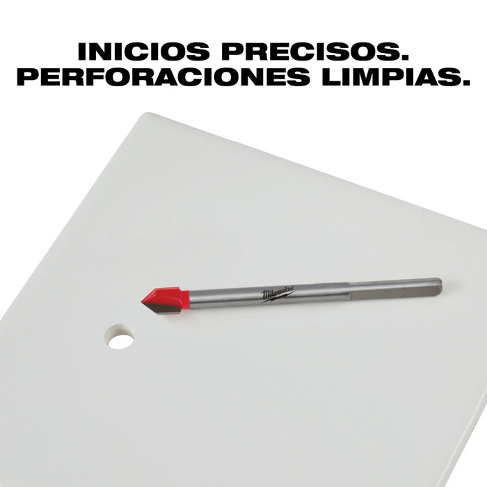 Broca para Vidrio y Azulejo Cerámico 3/16" Milwaukee 48-20-8981
