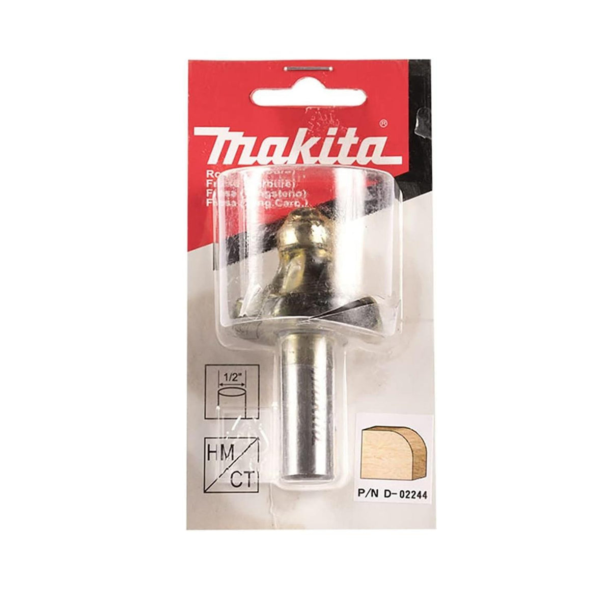 Fresa para Router de Esquina Redondeada 1/2" Makita D-02244
