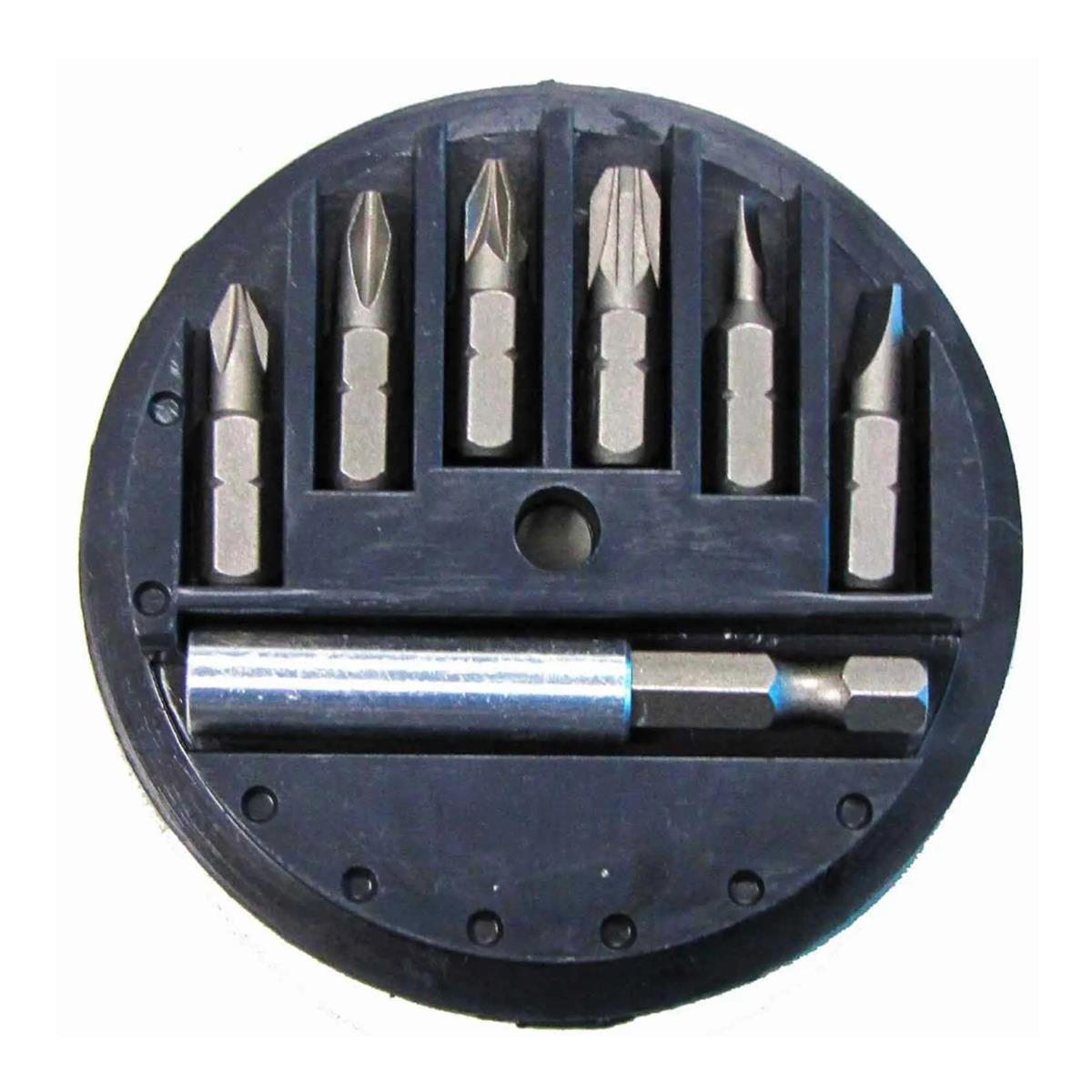 Juego de 7 Puntas y Porta Puntas Magnético Makita D-73271