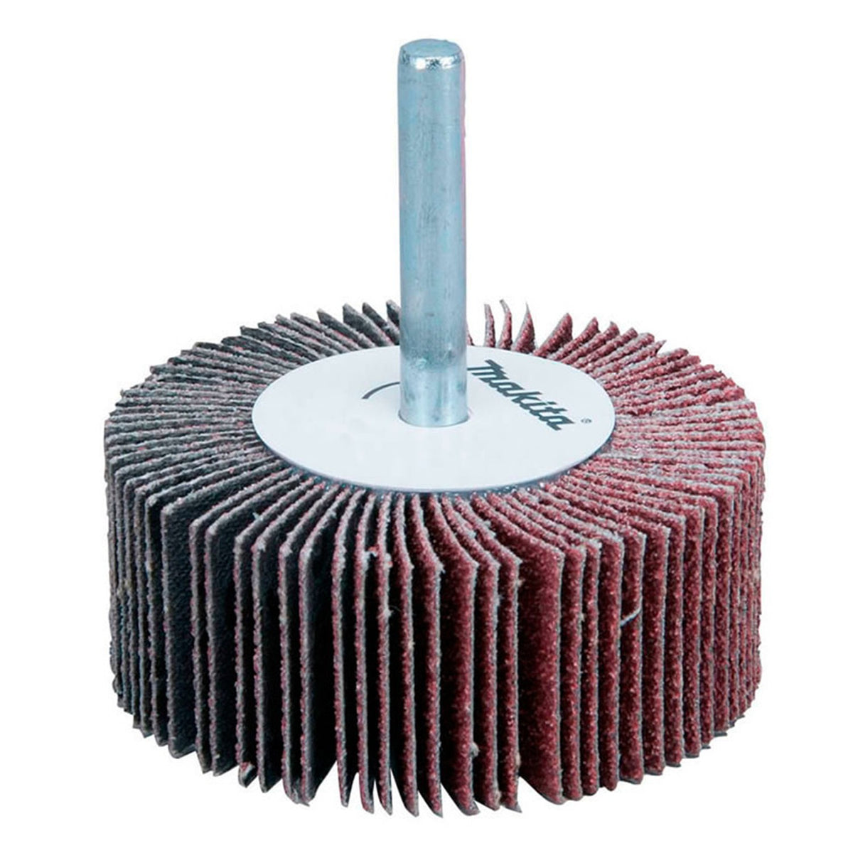 Rueda Flap para Madera y Metal 1-3/16" x 3/8" Grano 120 Zanco 1/4" Makita D-76124