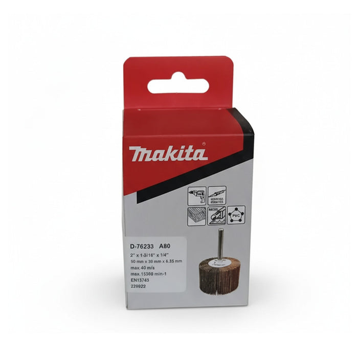 Rueda Flap  2" x 1-3/16" x 1/4" Grano 80 Makita D-76233