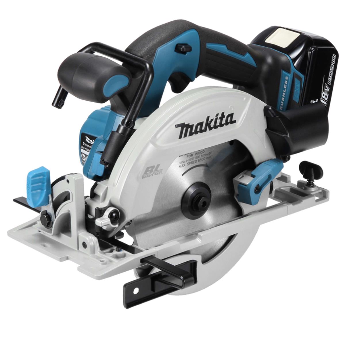 Sierra Circular Inalámbrica de 6½" Brushless + Ventilador 18V LXT Makita DHS680TJX2-P1