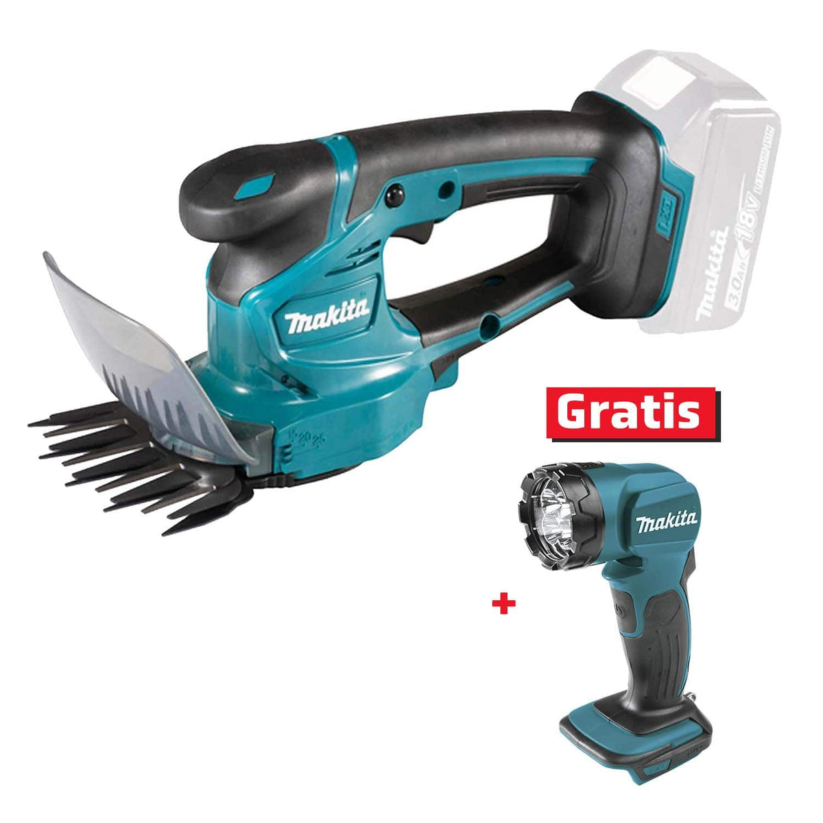 Tijeras corta cesped de 18V LXT DUM111ZX +Linterna LXT 18V Makita DUM111ZX-P1