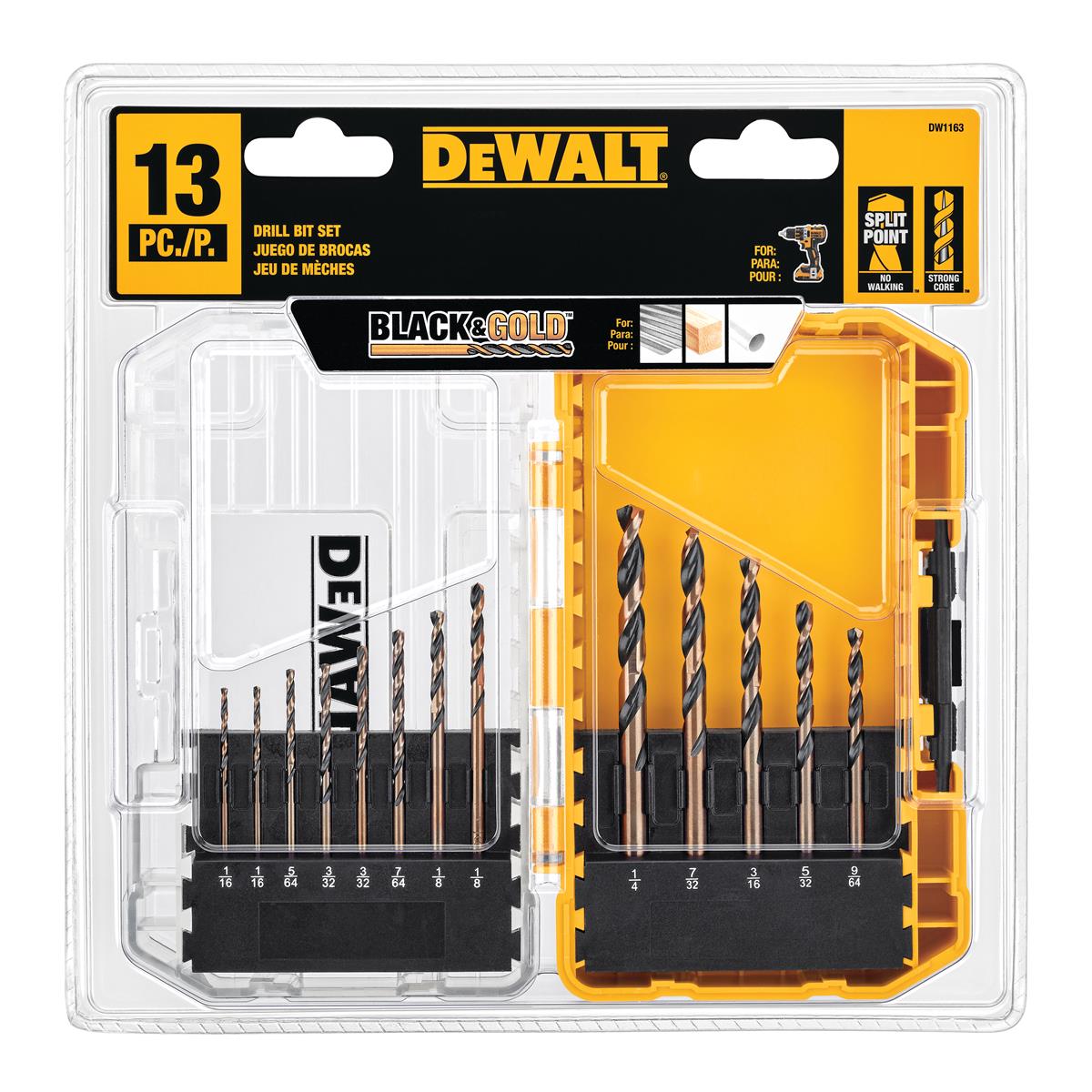 Juego de 13 brocas de Óxido Negro Dewalt DW1163