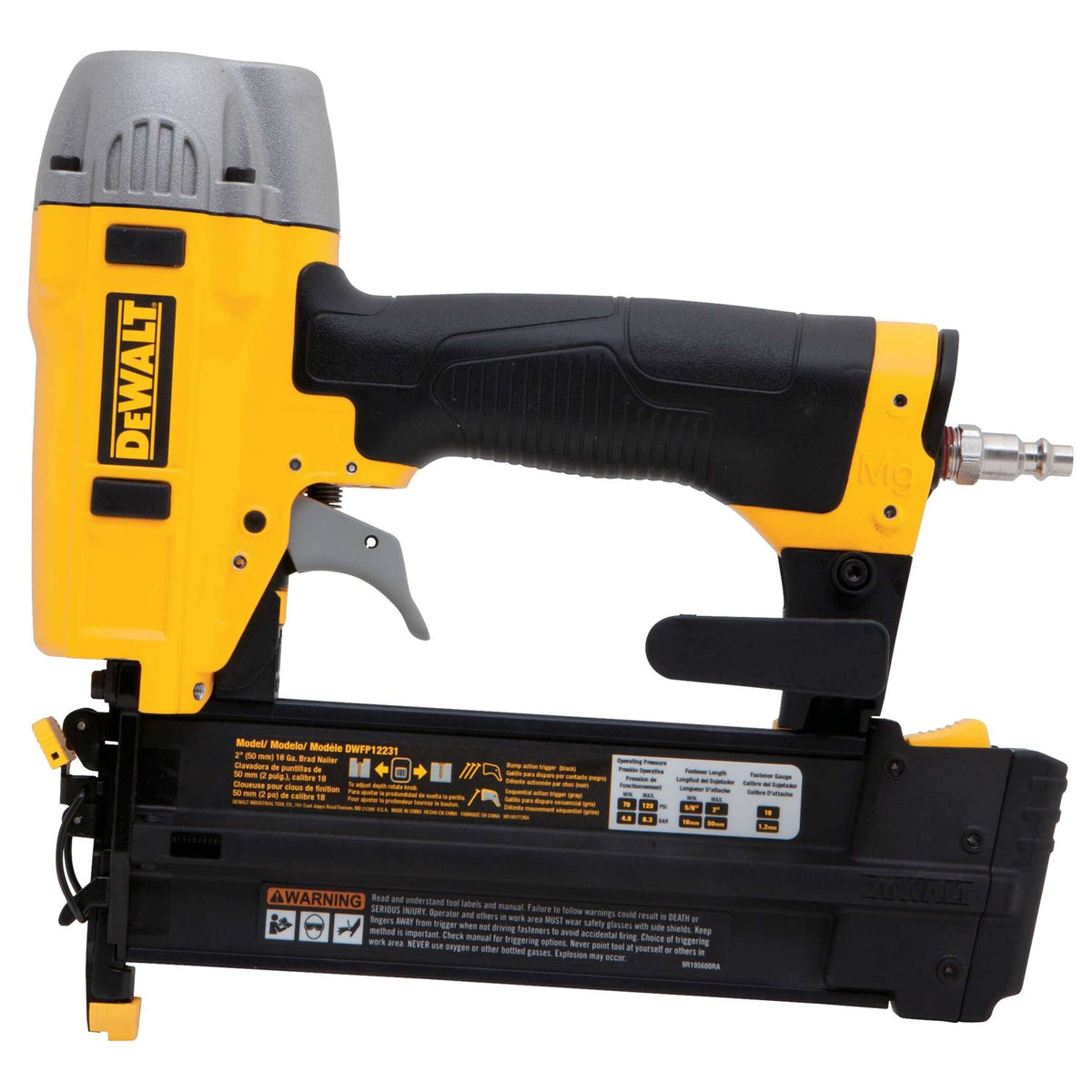 Clavadora Neumática Calibre 18 DEWALT DWFP12231