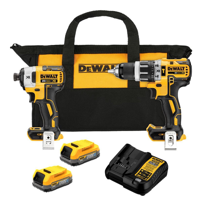 Combo Rotomartilo y Atornillador de Impacto 20V MAX XR con Baterías POWERSTACK  DEWALT DCK287E2-B3