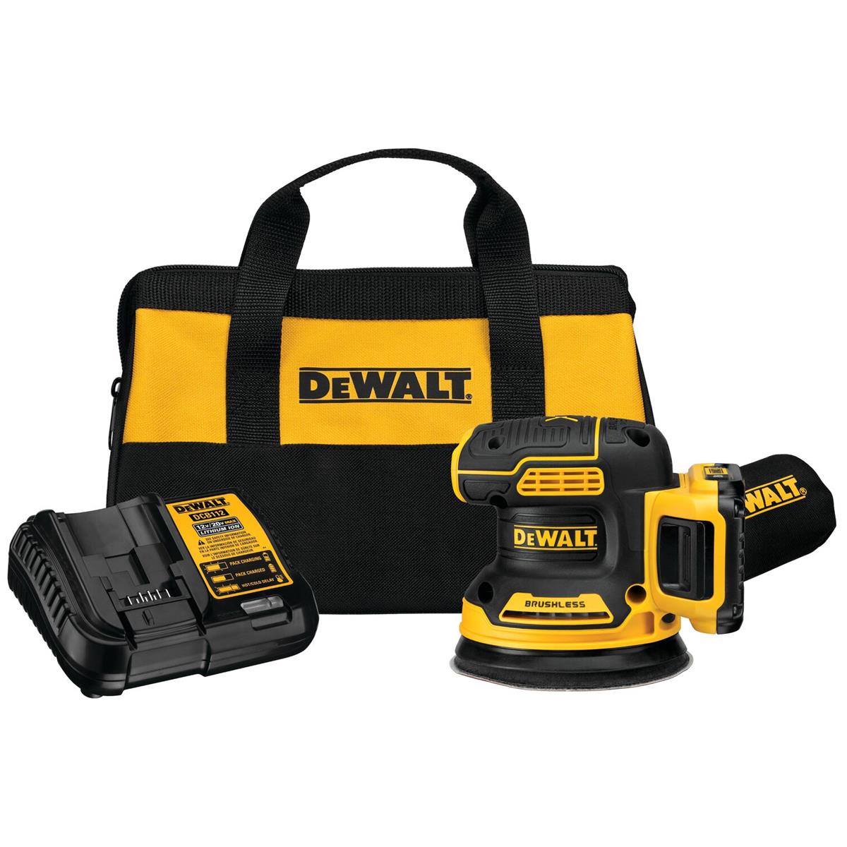 Lijadora Roto-orbital Inalámbrica de 5" 20V MAX* XR Brushless DEWALT DCW210D1