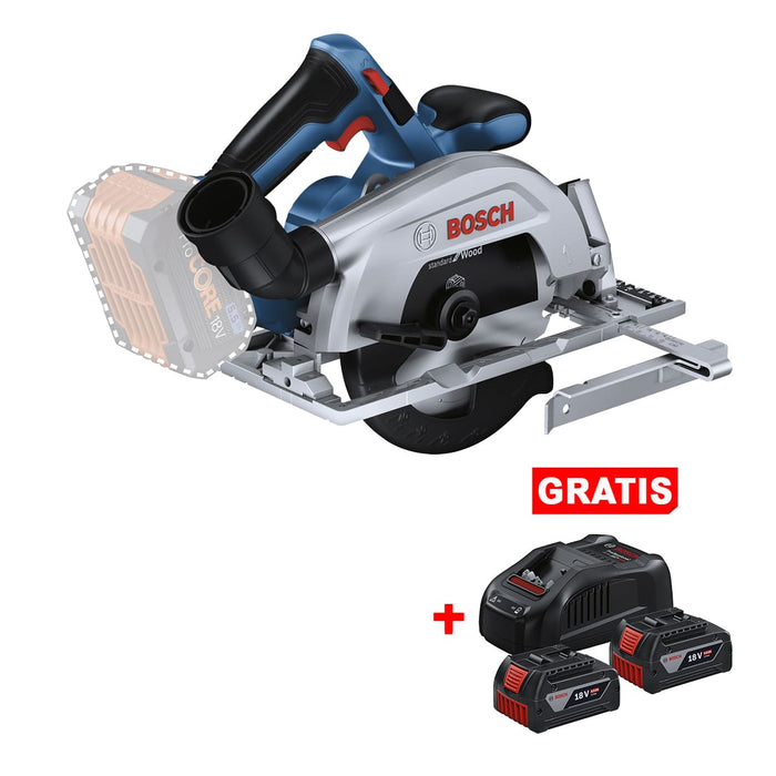 Sierra Circular Inalámbrica 6½" 18V Brushless (GKS 185-LI) + Regalo Bosch 06016C12E1-P1