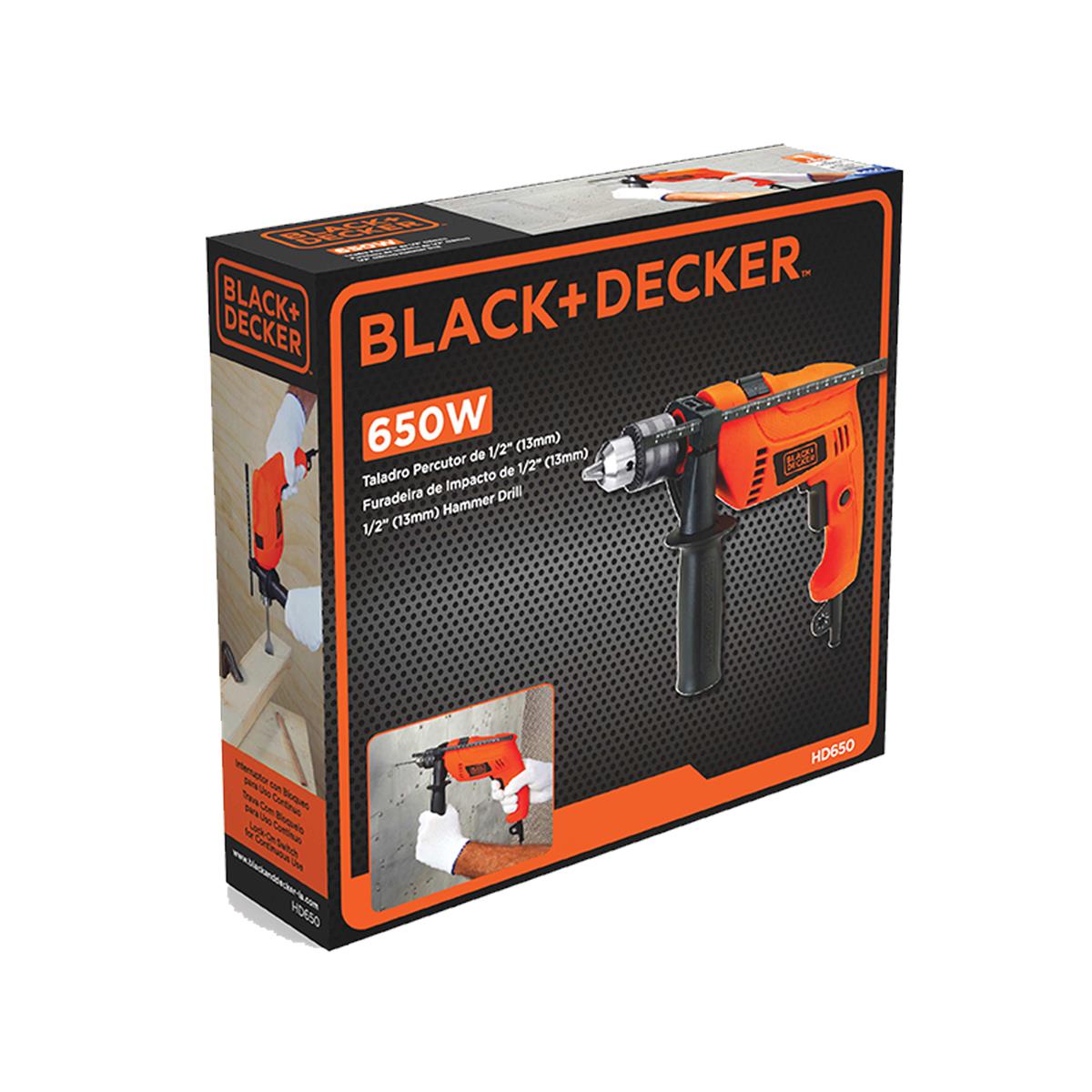 Rotomartillo 1/2" 650W Black+Decker HD650-B3