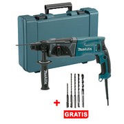Rotomartillo Electro-Neumático SDS-Plus 780W + Brocas SDS-Plus Makita HR2470-P1