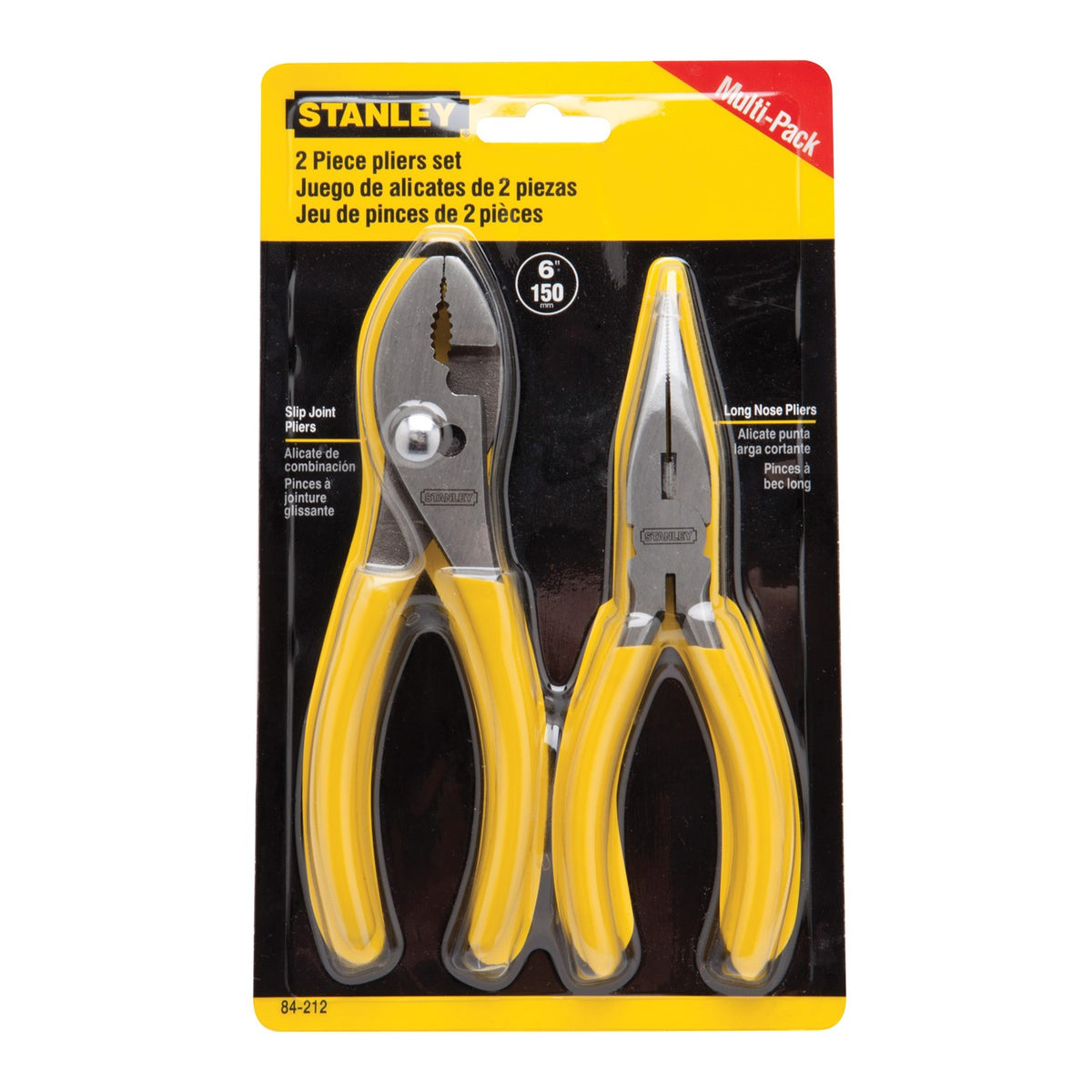 Juego de Pinzas 2 Piezas de 6" Stanley 84-212