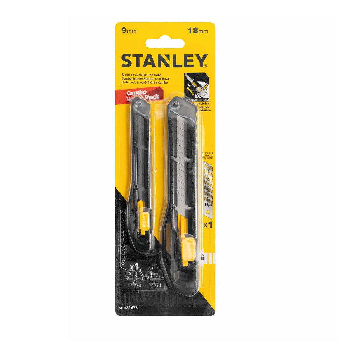 Combo Cutters Snap-Off 2 Piezas STANLEY STHT81433-840