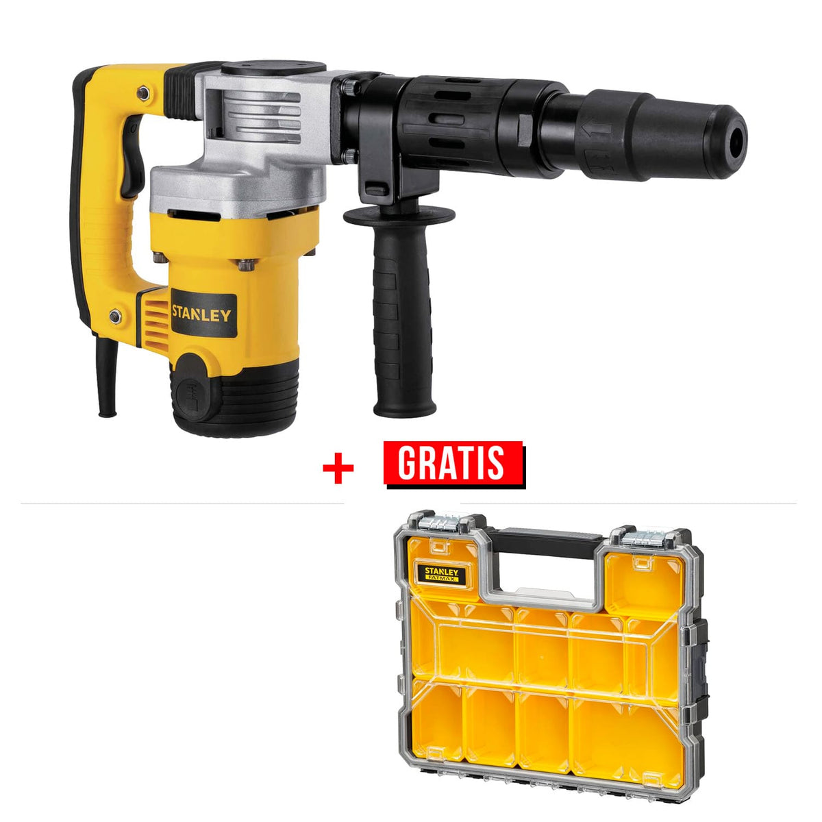 Rotomartillo SDS-Max 1010W 5Kg + Caja Organizadora STANLEY SHM5K-B3-P1