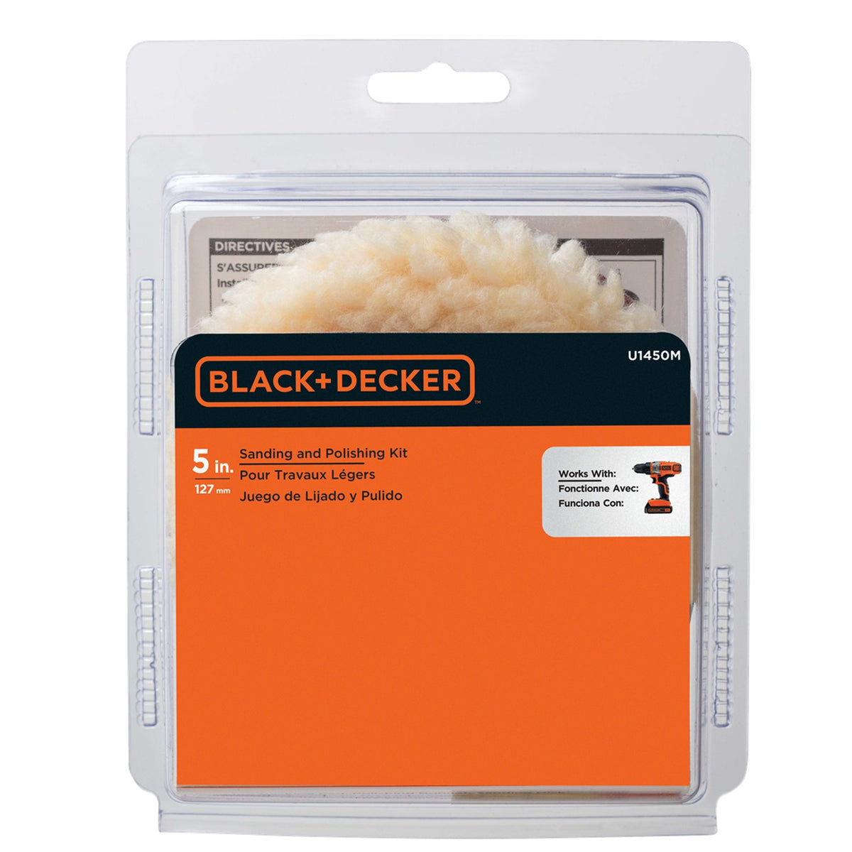 Juego de Lijado y Pulido 5" BLACK+DECKER U1450M