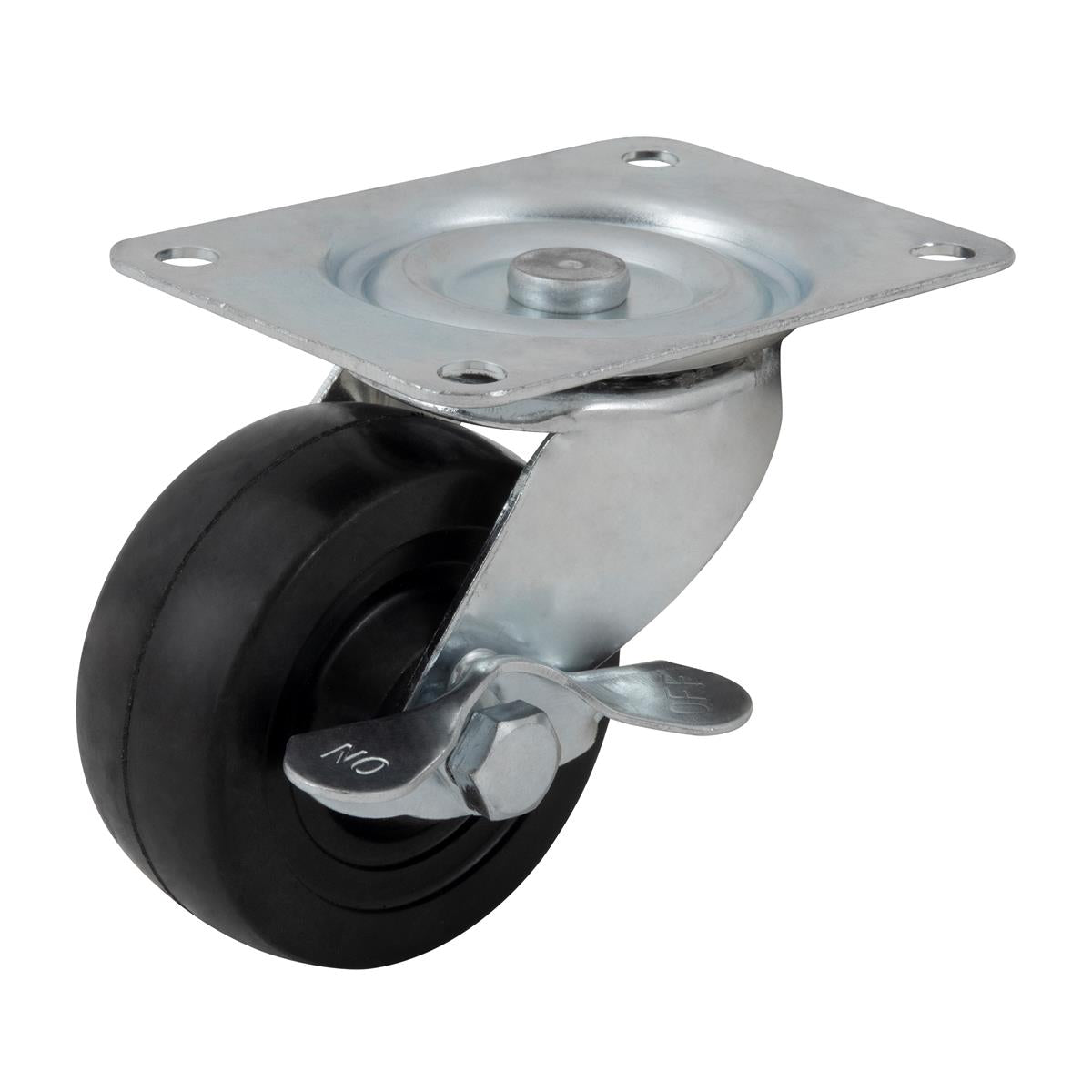 Rodaja Hule Negro Giratoria con Freno 3" Dogotuls ZF5107