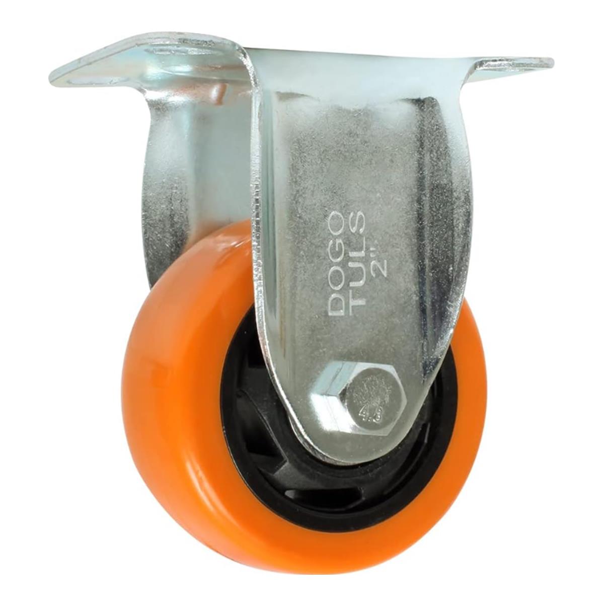 Rodaja de PVC Naranja Fija de 2" Dogotuls ZF5108