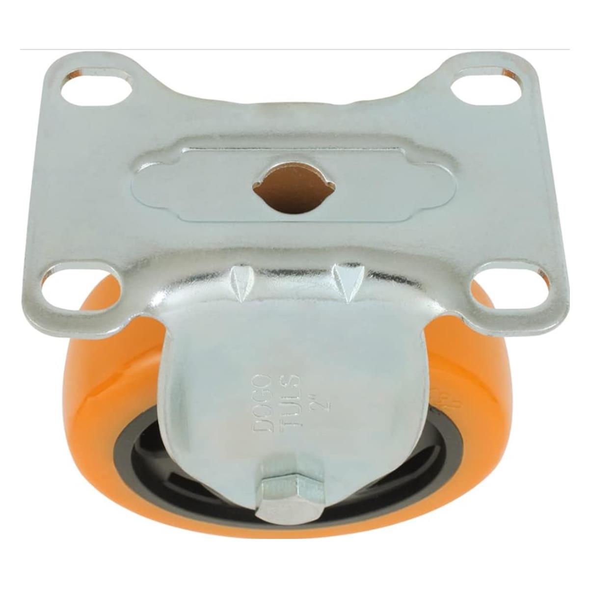 Rodaja de PVC Naranja Fija de 2" Dogotuls ZF5108