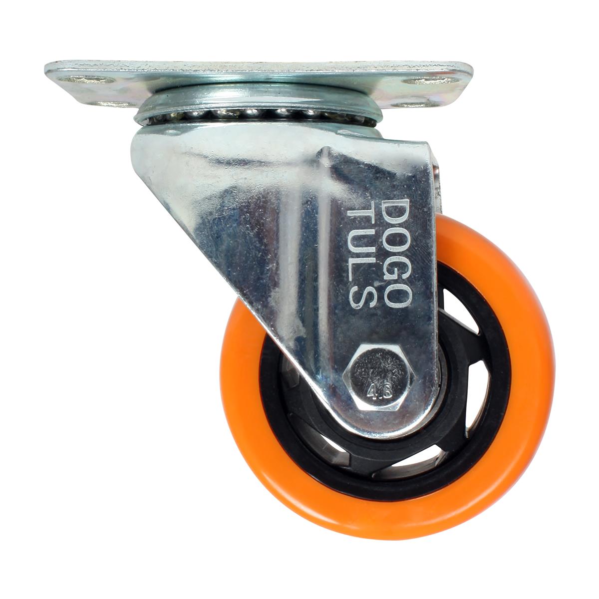 Rodaja de PVC Naranja Giratoria de 2" Dogotuls ZF5112