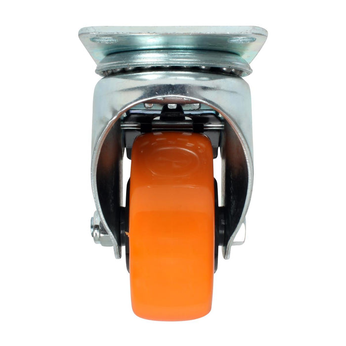 Rodaja PVC Naranja Giratoria Freno 3" ZF5118