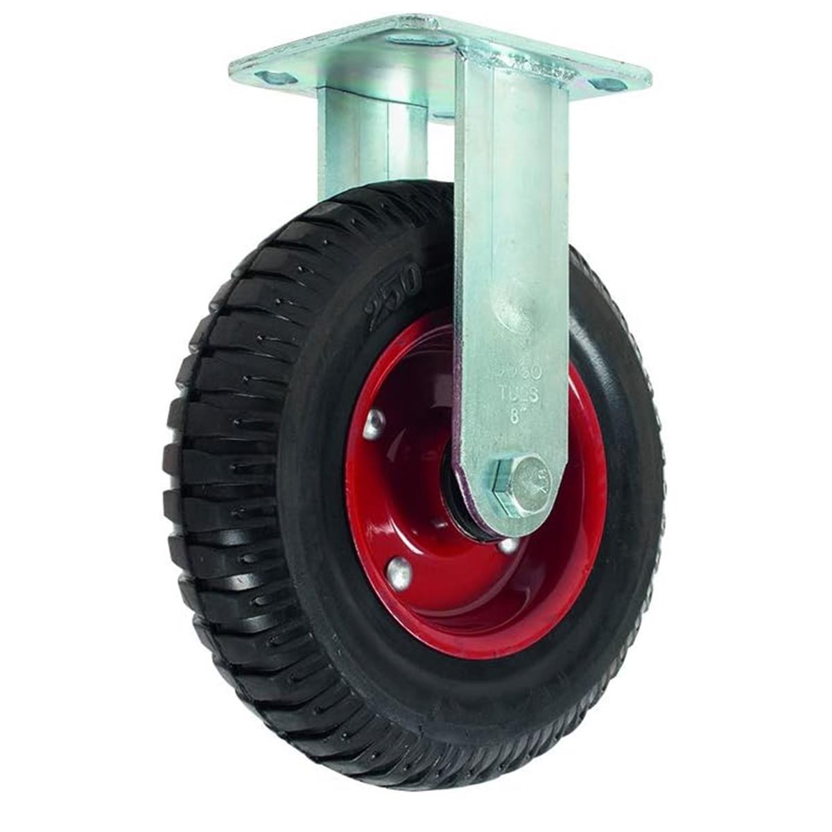 Rodaja De Hule Sólido Base Fija de 8" Dogotuls ZF5222