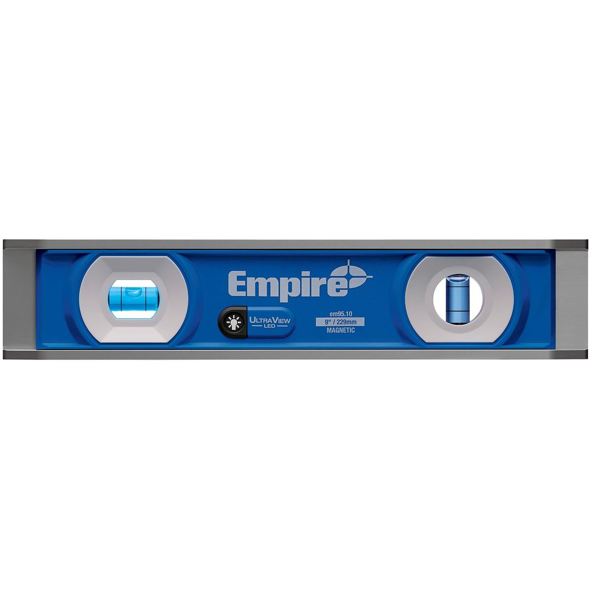 Nivel Magnético Tipo Torpedo de 9" con Luz Led Empire EM95.10