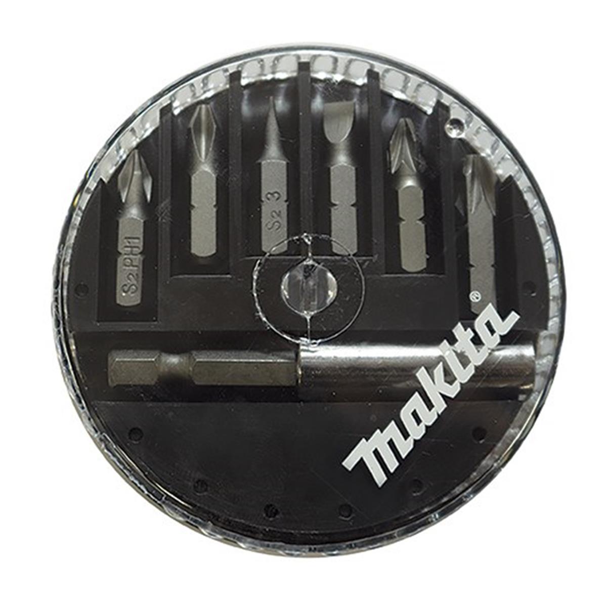Juego de 7 Puntas y Porta Puntas Magnético Makita D-73271