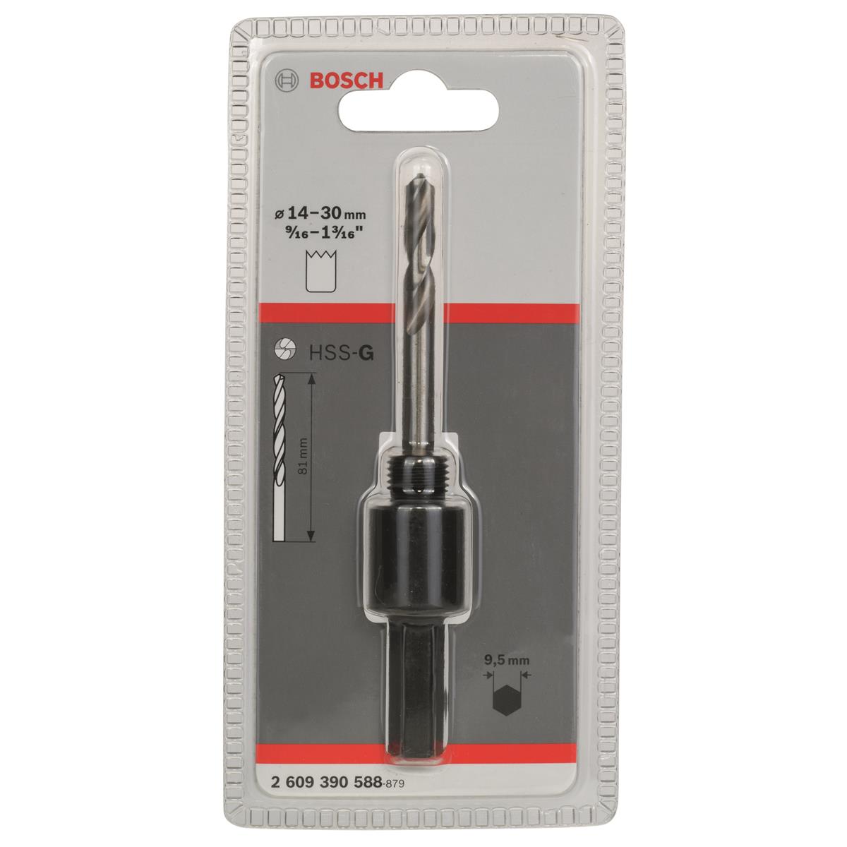 Adaptador Hexagonal de 3/8" para Broca Sierra de 9/16" a 13/49" Bosch 26093905883