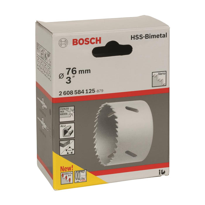 Broca Sierra Bimetálica HSS Cobaltada de 3" Bosch 2608584125
