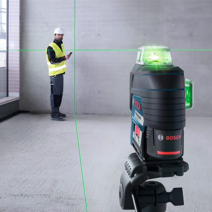 Nivel Láser Verde 360° GLL 3-80 CG Dual Power + Regalo Bosch 0601063T01-P1