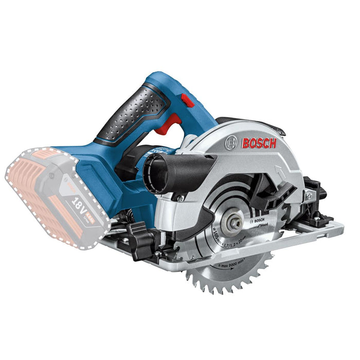 Sierra Circular Inalámbrica 6½" 18V (GKS 18V-57) Heavy Duty + Regalo  Bosch